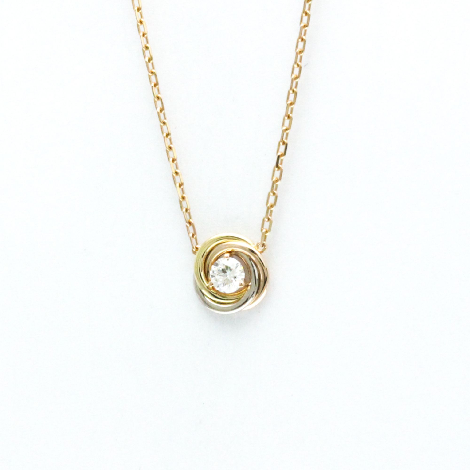 Cartier Trinity Diamond Necklace Pink Gold (18K),White Gold (18K),Yellow Gold (18K) Diamond Men,Wome