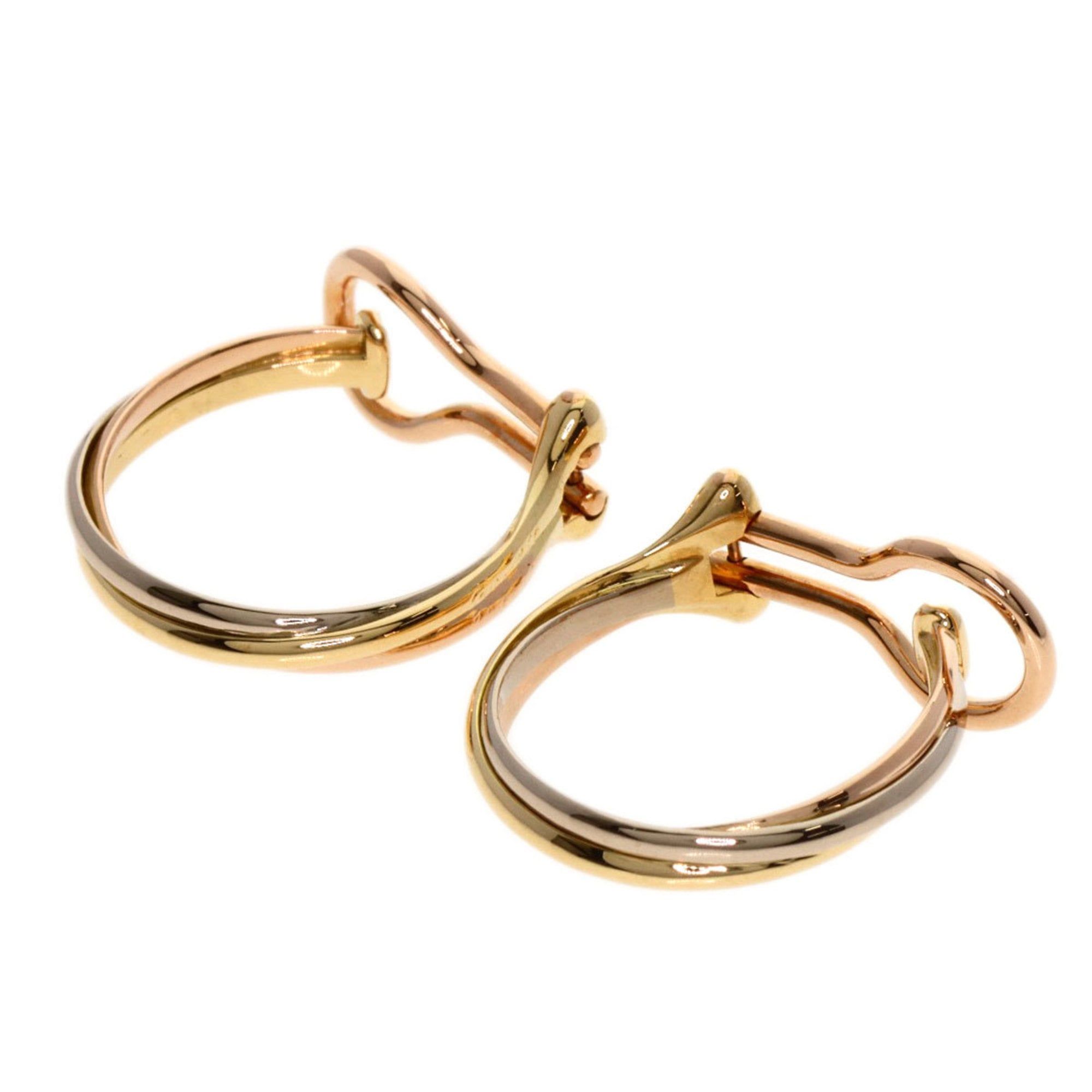 Cartier Trinity Hoop Earrings in 18K Yellow Gold (18KPG/18KWG) for Women