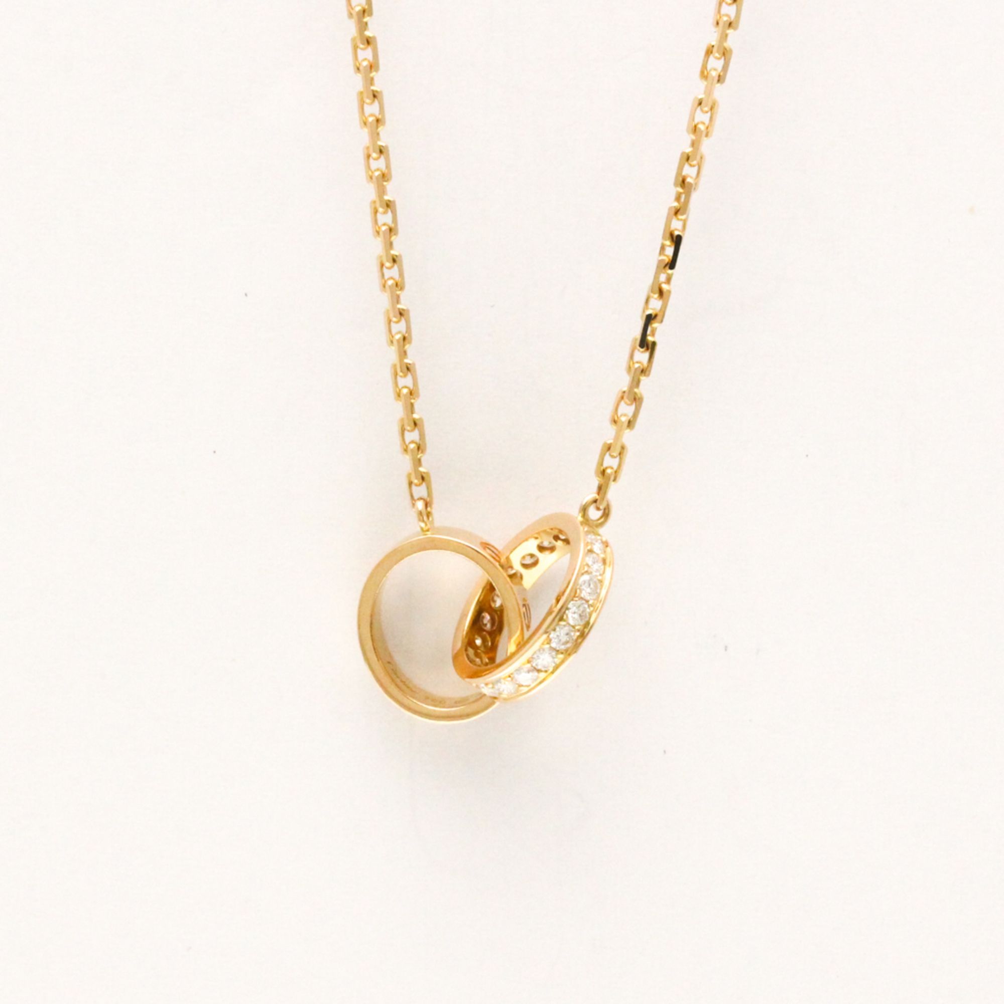 Cartier Baby Love Diamond Necklace Pink Gold (18K) Diamond Women,Men Fashion Pendant Necklace (Pink