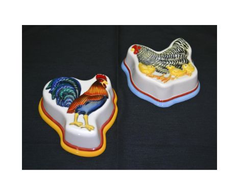 Fine Porcelain Decorated, hand created and hand painted Porcelain Moulds, presented by Lowell Herrero for The Franklin Mint. 