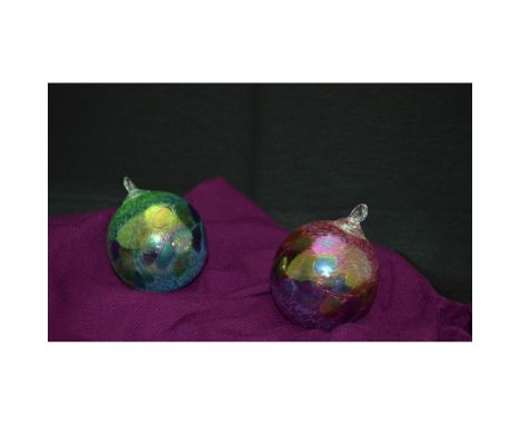Hand created by the Artists of The Glass Eye Studio, established in 1978 in the USA, Each Classic Round Ornament is inspired 