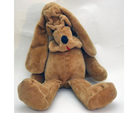 A true Vintage Soft &amp; Plush Large Dog with Floppy Ears. Hand crafted and designed by the Rushton Co. in Atlanta, GA. Ches