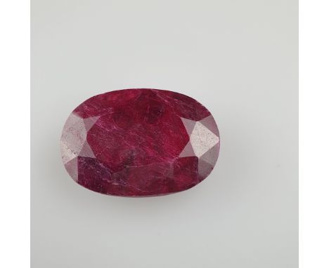 Großer geschliffener Rubin - oval facettiert, ca. 459ct, Sammlerstück, lose, mit Zertifikat459ct Collectable Ruby Gemstone Ce