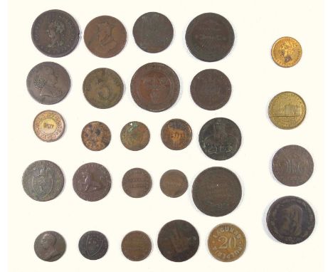 Wales Anglesey Mines 1d token, 1788, ½d 1791, Bristol Copper Co., 1d 1812, J M Fellows 1d 1812, Hobson &amp; Sons Button Manu