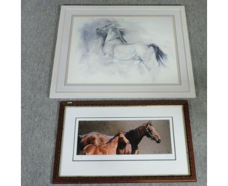 Continental School, Horse, limited edition print 458/750, together with another (2)