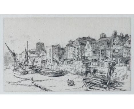 JAMES ABBOTT MCNEILL WHISTLER (AMERICAN, 1834-1903)The Adam and Eve, Old Chelsea etching 17.5 x 30cm  Provenance Private coll