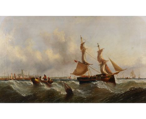 WILLIAM CALCOTT KNELL (BRITISH, 1830-1880)A collier brig off Sheerness signed 'W C Knell' (lower left), inscribed 'Collier br