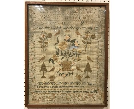 A late George III needlework sampler by Mary Summers/ Somers aged 12 1800 together with two further samplers