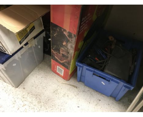 A large collection of assorted electric and other hand tools etc
