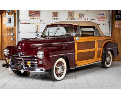 1947 Ford Super Deluxe Sportsman Convertible  Chassis no. 799A1705068239ci OHV V8 EngineSingle Holley Carburetor100bhp at 3,6