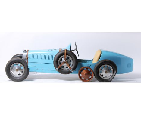 A replica 'Baby Bugatti' child's car, modern,based upon the 1920's original, chassis number BG 30 40 64, finished in light bl
