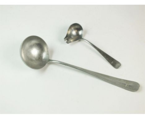 A Third Reich Krupp Berndorf mess hall soup ladle for the Luftwaffe 'FL U.V' (Flieger Unterkunft Verwaltung) and dated 1940 t