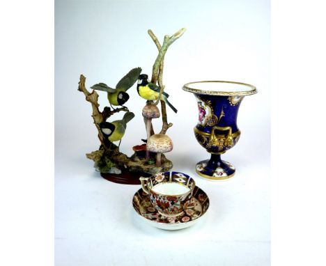 19th and 20th century English ceramics to include a Royal Doulton figure of Lady Melissa, a twin-handled Staffordshire porcel