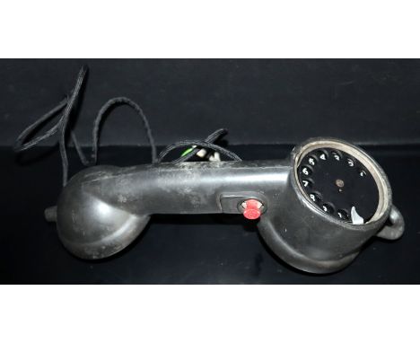 BT Engineers Rotary Dial Service/Testing Phone, Rubber Cased 