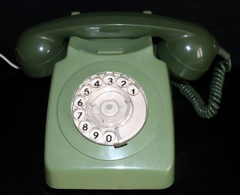 GPO Green Dial Rotary Telephone 746 GNA 74/1 