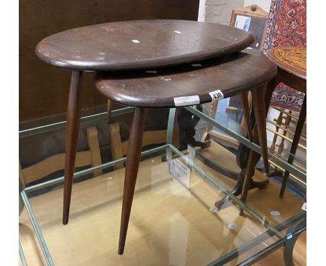 ERCOL PEBBLE NEST OF 2 TABLES