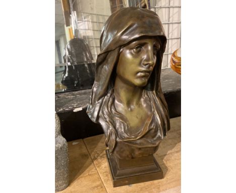 SIGNED BRONZE MADONNA