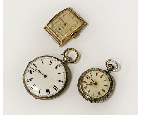 COLLECTION OF POCKET WATCHES WITH AN ORIS MANS WATCH A/F