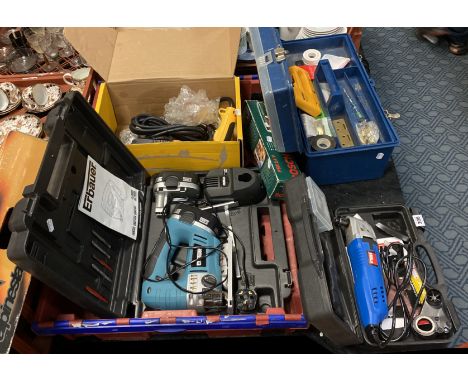 POWER TOOLS: DEWALT/ERBAUER, BOSCH &amp; HILKA WITH OTHER TOOLS