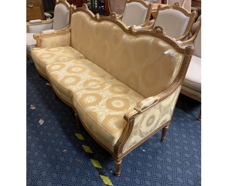 FRENCH GILT FRAMED SOFA