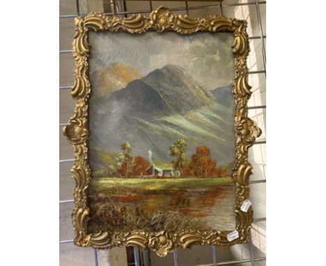 VINTAGE OIL PAINTING JAMIESON F.E