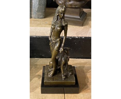 BRONZE GIRL &amp; CHEETAH 26.5 (H) APPROX