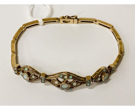 9CT GOLD OPAL BRACELET