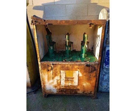 Automobile/motoring interest - A large metal three section oil pump
