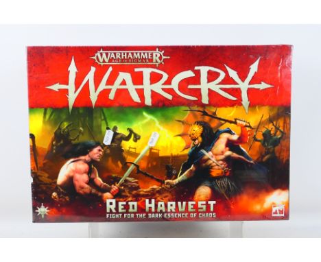 Warhammer - A boxed factory sealed Warhammer 'Warcry - Red Harvest Fight For The Dark Essence of Chaos' set. The set is presu
