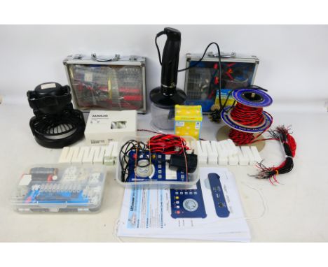 Bachmann - DCC Concepts - A collection of railway model making equipment and accessories including spools of wiring, a Bachma