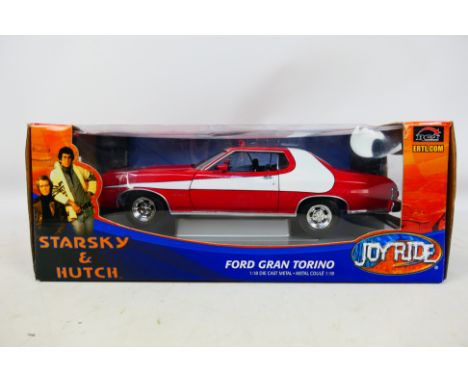 Joy Ride - A boxed 1/18 scale diecast car #33151 Starsky & Hutch Ford Gran Torino. Item appears mint in box. Box appears very