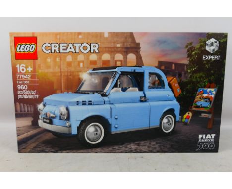Lego - A boxed factory sealed 2021 'Creator Expert' #77942 Fiat 500. The set is presumed to be in Mint condition being in a f