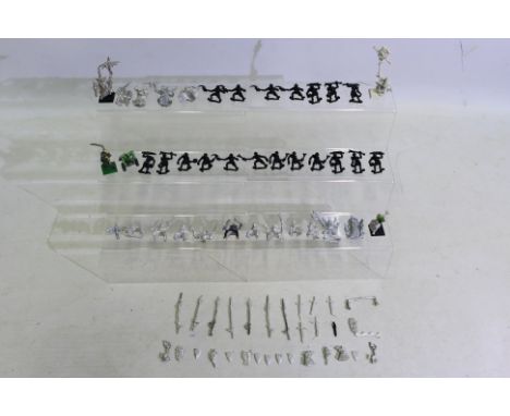 Warhammer - Approximately 30 painted and unpainted Warhammer mainly Vampire Counts metal figures. Lot includes Krell Lord; He