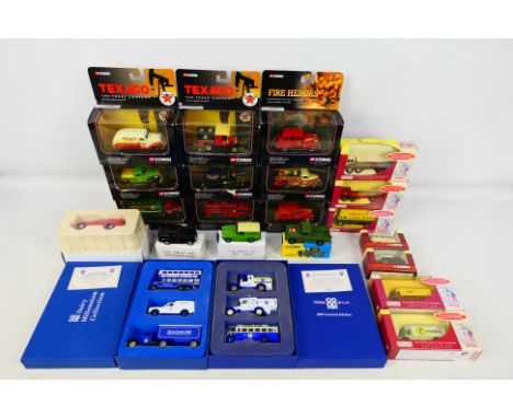 Corgi - Lledo - An assortment of over 20 boxed diecast vehicles and sets in varying scales. Includes 7 Trackside vehicles, 6 