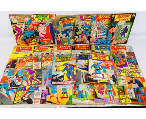 DC Comics - A group of 23 Silver Age 'Action Comics' comics from DC. Lot includes Action Comics #340 Aug 1966 Key Issue - 1st