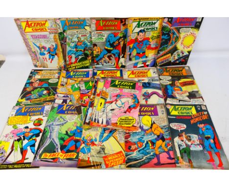 DC Comics - 23 Silver Age 'Action Comics' comics from DC. Lot includes Action Comics #364 Jun 1968 Key Issue - Superman contr