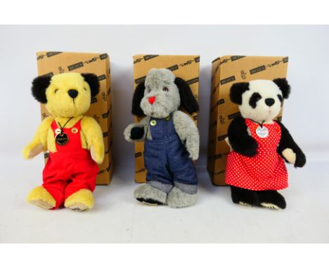 Deans Rag Book - Three boxed Limited Edition Deans Rag Book '50 Years of Sooty' bears. The lot consists of Sooty (57 of 2000)
