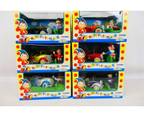 Corgi - Six boxed diecast model vehicles from Corgi's 'Noddy in Toyland' series. Lot includes #69002 Mr Sparks; #69001 Noddy;