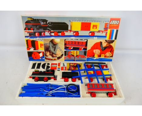 Lego - A boxed vintage Lego Train set #116.from 1967. Item appears to be in very good-excellent condition. Housed in an overa