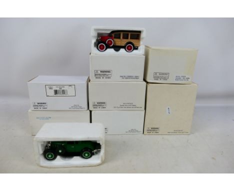 The National Motor Museum Mint - Arko - 8 mostly boxed 1/32 scale diecast cars, some with certificates of Authenticity from v