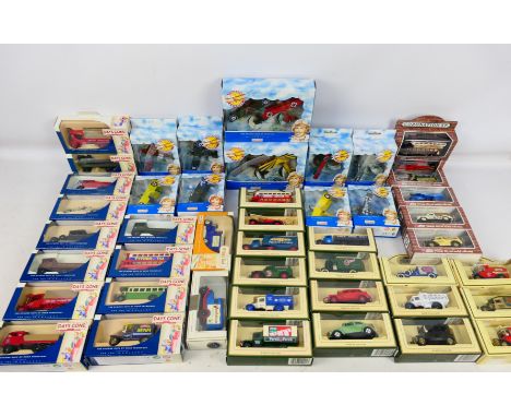 Lledo - A boxed collection of over 40 diecast model vehicles from various Lledo ranges. Lot includes 'Pioneers of Aviation' P