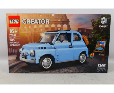 Lego - A boxed factory sealed 2021 'Creator Expert' #77942 Fiat 500. The set is presumed to be in Mint condition being in a f
