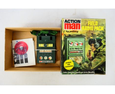 Palitoy - An Action Man Field Radio Pack #34155. Item appears to be in good-very good condition and come with its original in