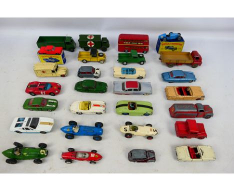 Dinky - Corgi - Matchbox - Crescent - An assortment of 26 unboxed vintage mostly playworn diecasts to include #626 Military A