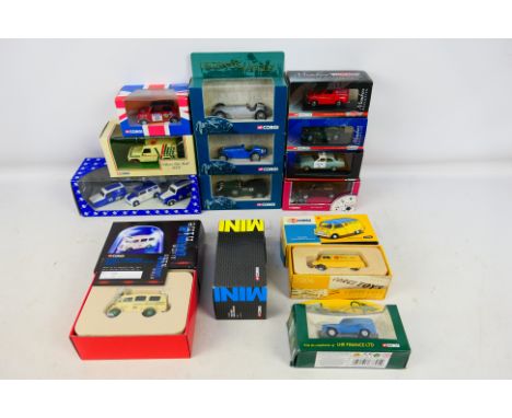 Corgi - Lledo - 14 boxed diecast vehicles in varying scales to include #CC86501 1/36 The New Mini Cooper Red, #CC02601 1/43 5