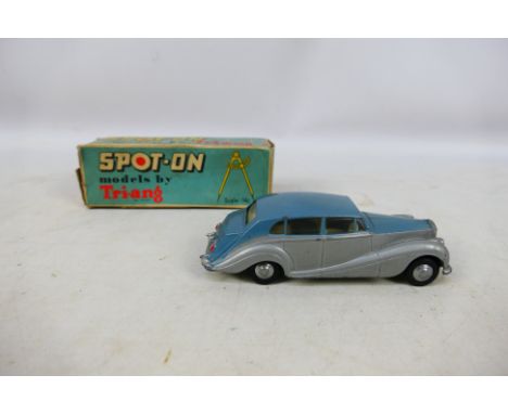 Tri-ang - Spot-On - A boxed #103 1/42 scale diecast Rolls Royce Silver Wraith; silver and metallic green. Item appears in goo