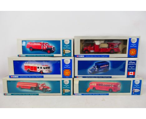 Corgi - 6 boxed1/50 scale Premier Models to include #56204 Diamond T620 Semi Skirted Tanker, #53302 Mack B Series Tanker, #52