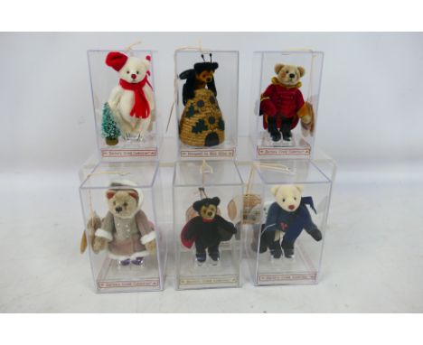 Gund - A collection of six boxed 'Barton Creek Collection' artist designed Limited Edition miniature 'Holiday Creations' and 