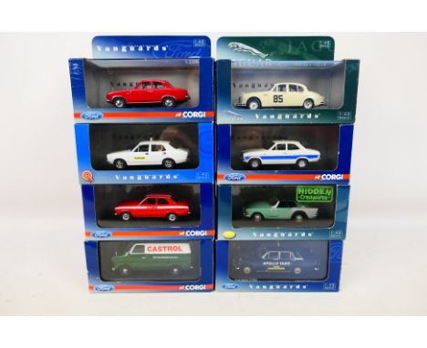 Corgi - Vanguards - 8 boxed limited edition 1/43 scale diecast vehicles to include #VA09507 Ford Escort Mk1 RS 2000 Diamond W