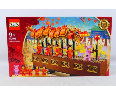 Lego - A boxed 2019 factory sealed Lego 'Chinese Festival Special Edition' #80102 Dragon Dance. The set is presumed to be in 